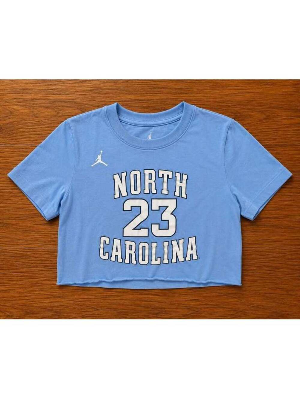 Jordan North Carolina Michael Jordan #23 Crop Top T-Shirt